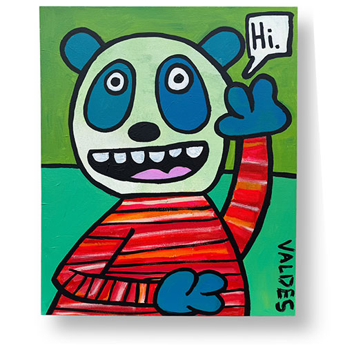 Marius Valdes 24x30 Hi! I'll be Your Friend WP5921